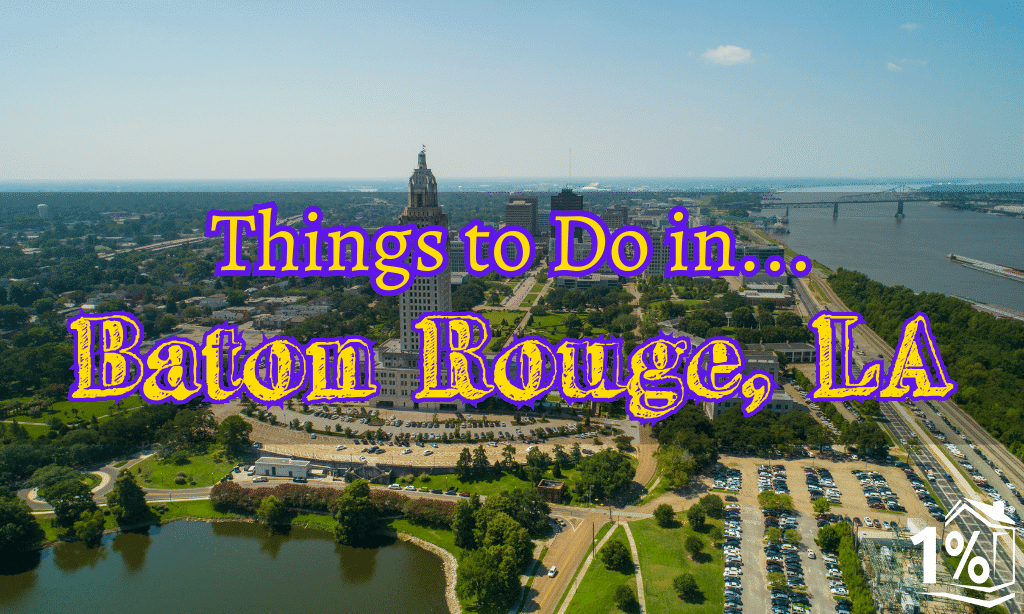 Aerial view of downtown Baton Rouge, LA
